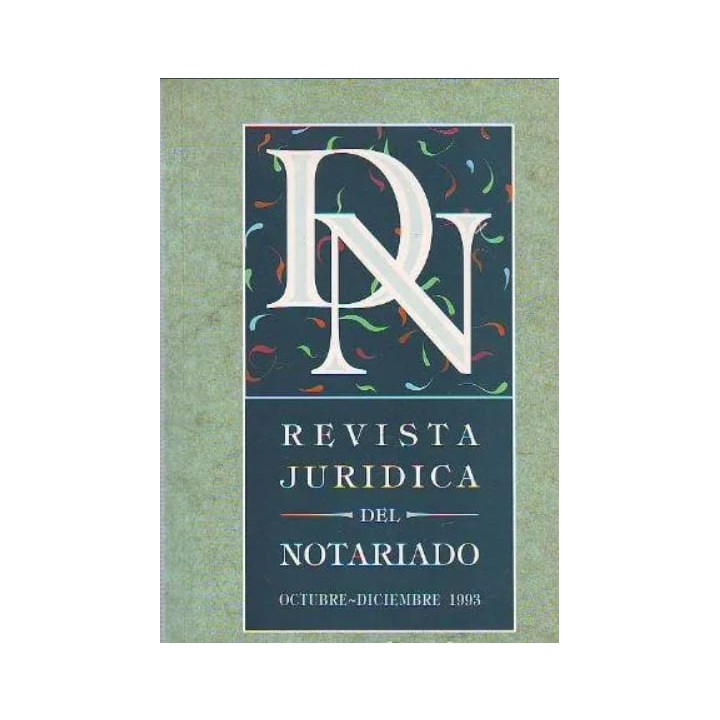 REVISTA JURIDICA DEL NOTARIO NÚM (8) OCTUBRE-DICIEMBRE 1993